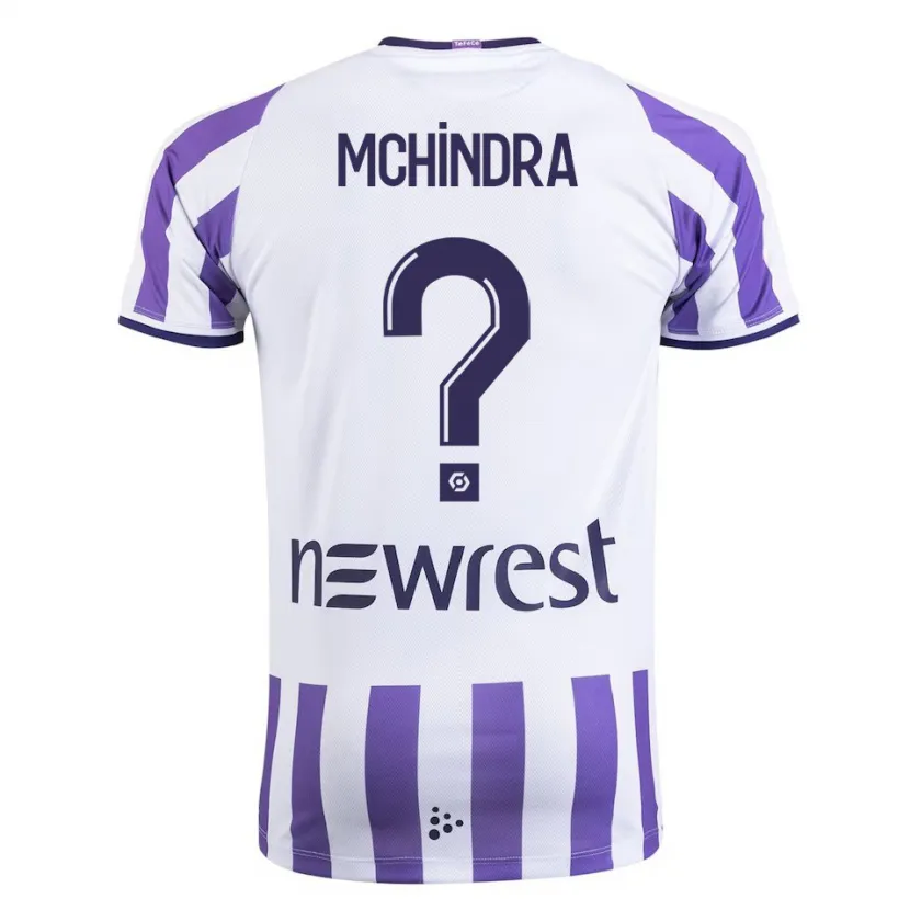 Danxen Hombre Camiseta Naime Said Mchindra #0 Blanco 1ª Equipación 2023/24 La Camisa