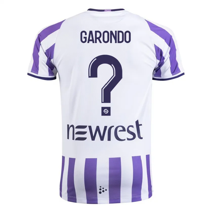 Danxen Hombre Camiseta Thibaud Garondo #0 Blanco 1ª Equipación 2023/24 La Camisa