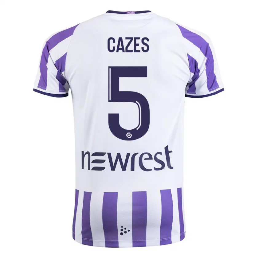 Danxen Hombre Camiseta Manon Cazes #5 Blanco 1ª Equipación 2023/24 La Camisa