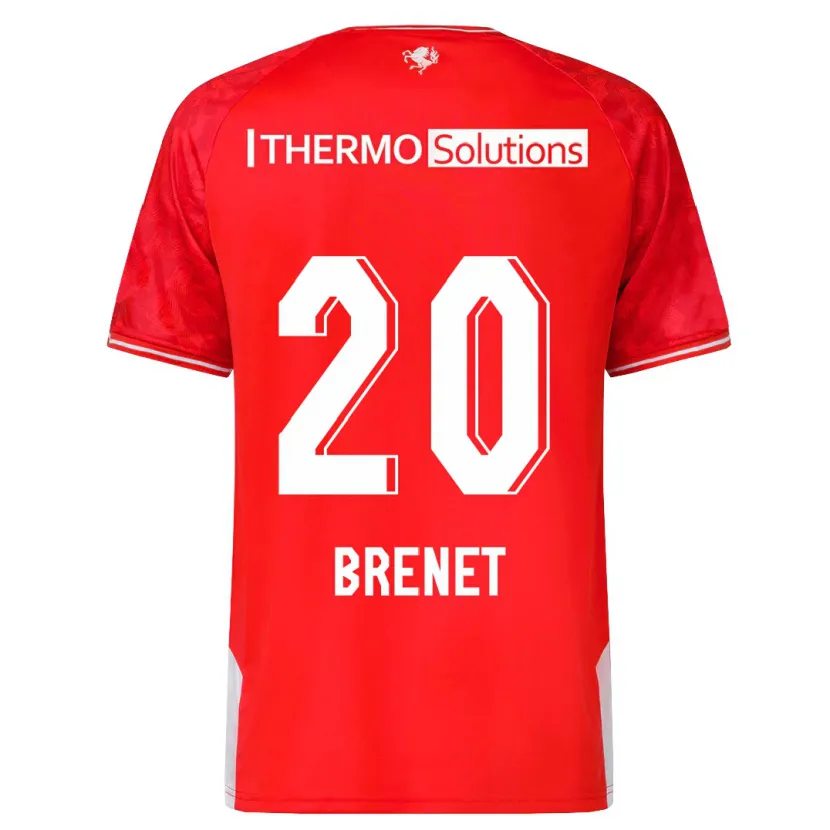 Danxen Hombre Camiseta Joshua Brenet #20 Rojo 1ª Equipación 2023/24 La Camisa