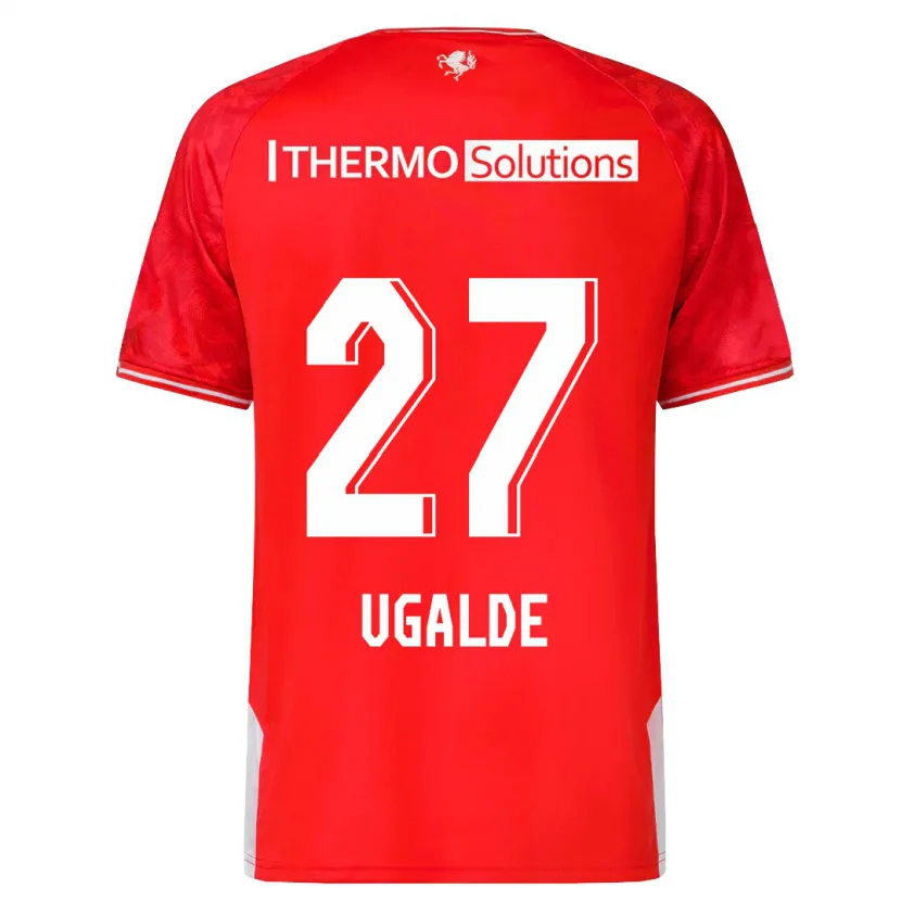 Danxen Hombre Camiseta Manfred Ugalde #27 Rojo 1ª Equipación 2023/24 La Camisa