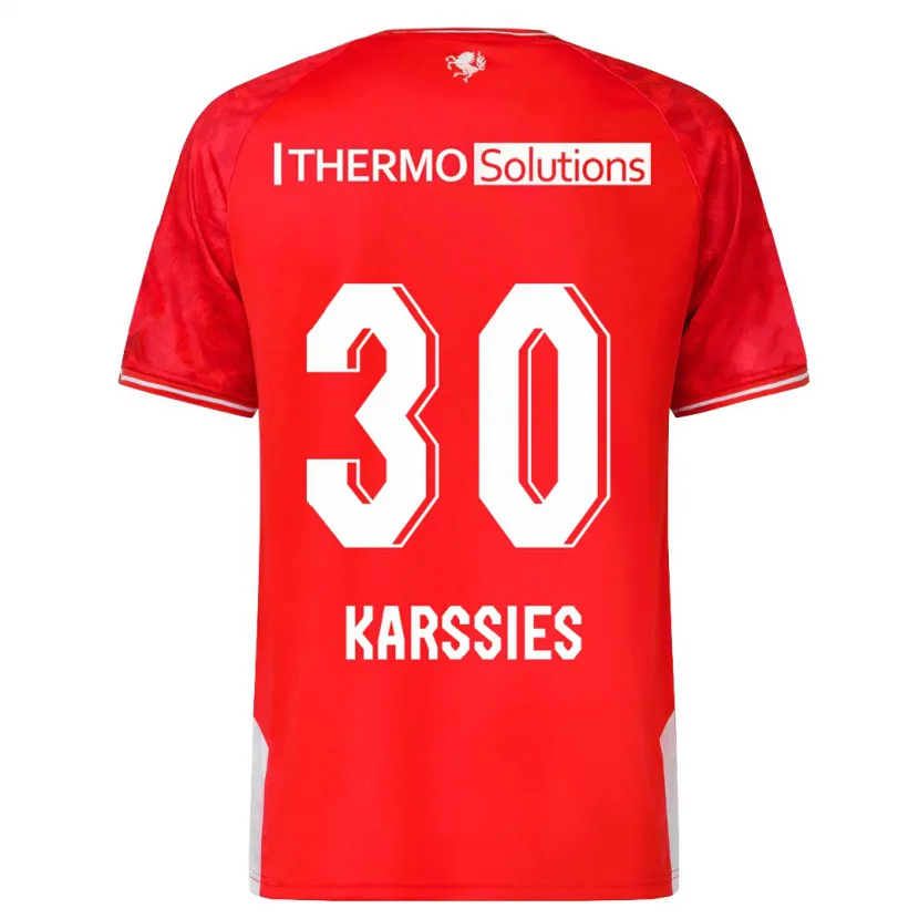 Danxen Hombre Camiseta Sam Karssies #30 Rojo 1ª Equipación 2023/24 La Camisa