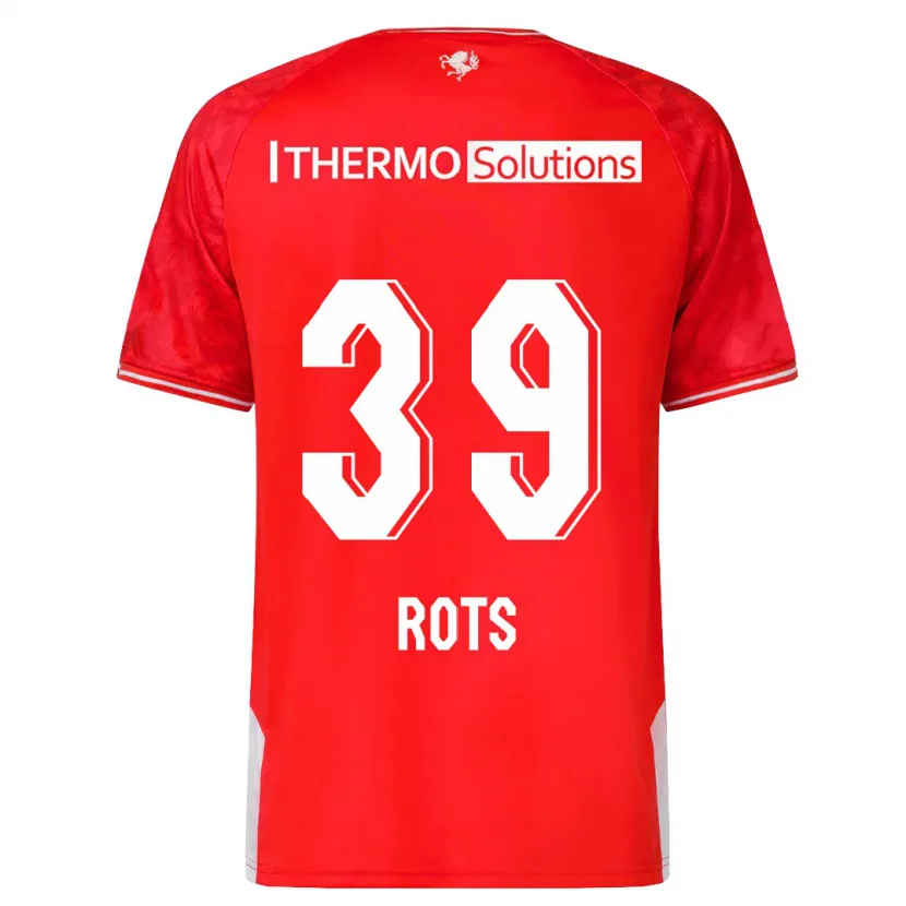 Danxen Hombre Camiseta Mats Rots #39 Rojo 1ª Equipación 2023/24 La Camisa