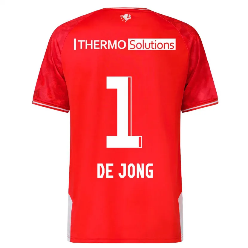 Danxen Hombre Camiseta Daniëlle De Jong #1 Rojo 1ª Equipación 2023/24 La Camisa