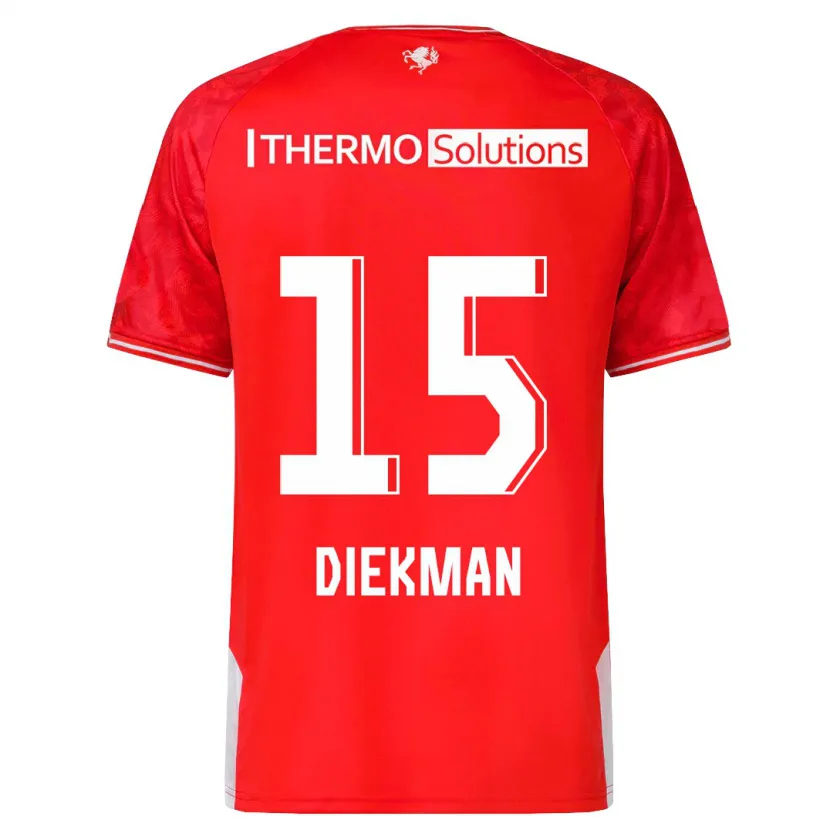 Danxen Hombre Camiseta Jill Diekman #15 Rojo 1ª Equipación 2023/24 La Camisa