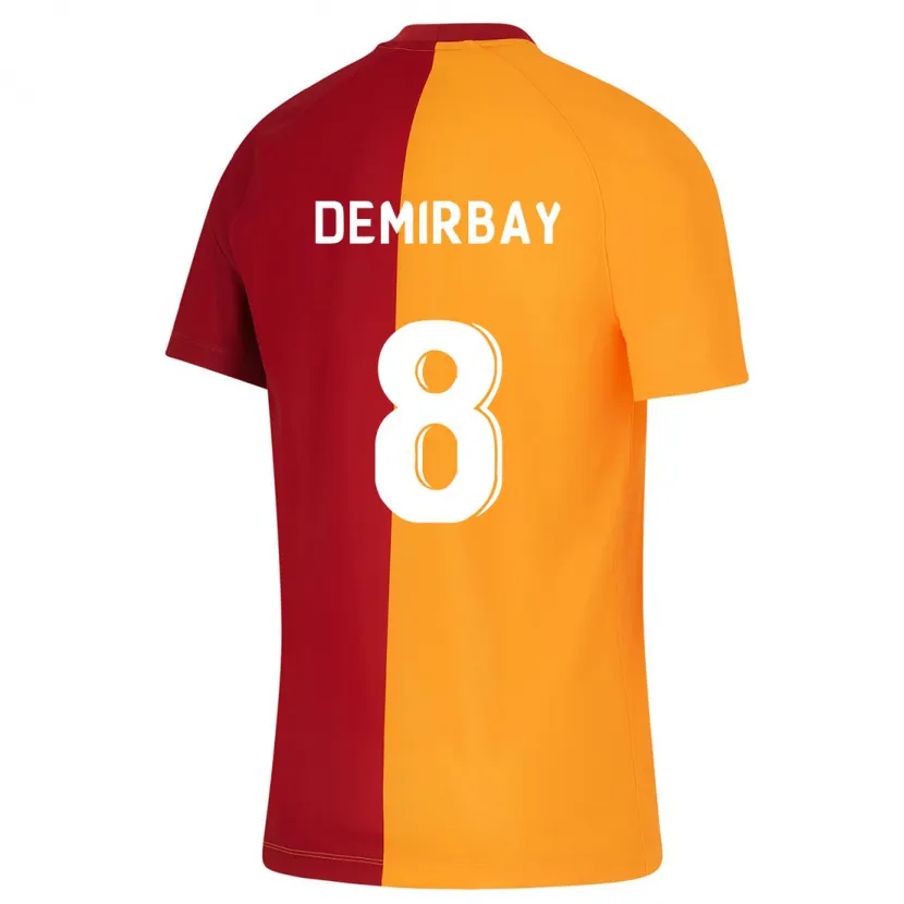 Danxen Hombre Camiseta Kerem Demirbay #8 Naranja 1ª Equipación 2023/24 La Camisa