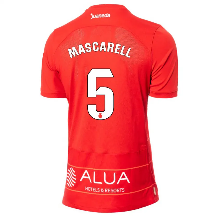 Danxen Hombre Camiseta Omar Mascarell #5 Rojo 1ª Equipación 2023/24 La Camisa