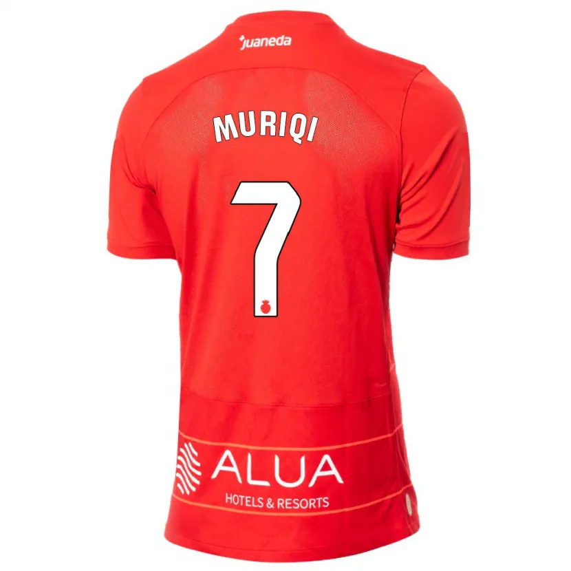 Danxen Hombre Camiseta Vedat Muriqi #7 Rojo 1ª Equipación 2023/24 La Camisa