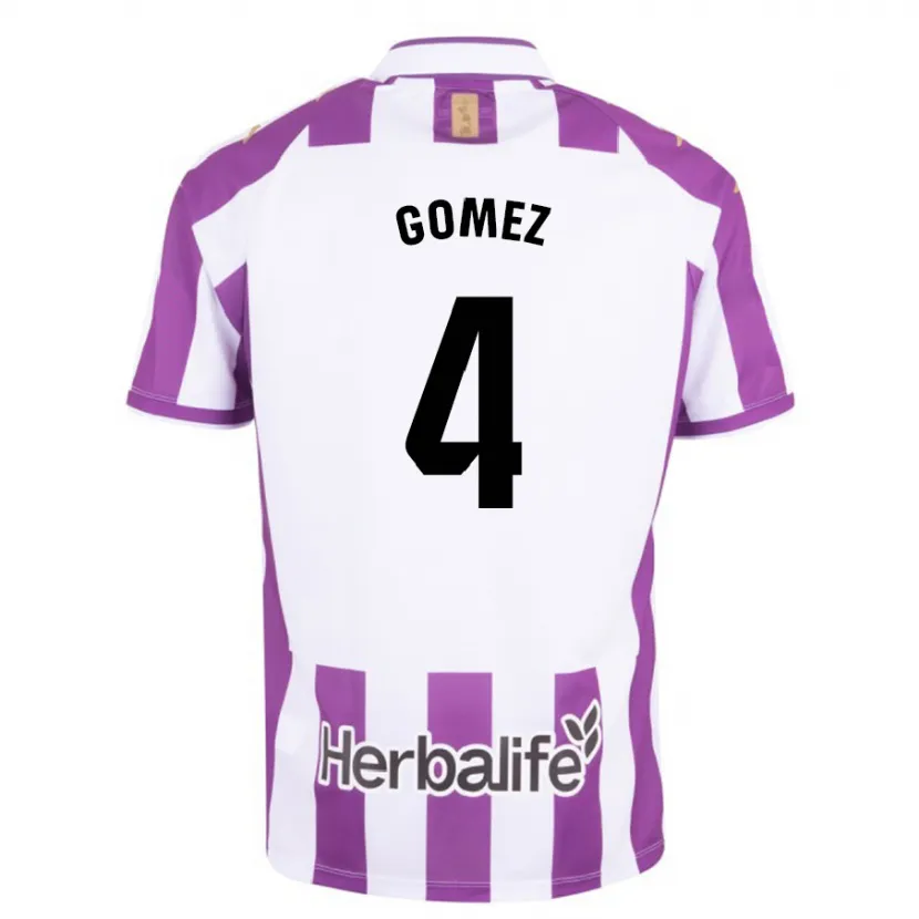 Danxen Hombre Camiseta Adrián Gómez #4 Morado 1ª Equipación 2023/24 La Camisa