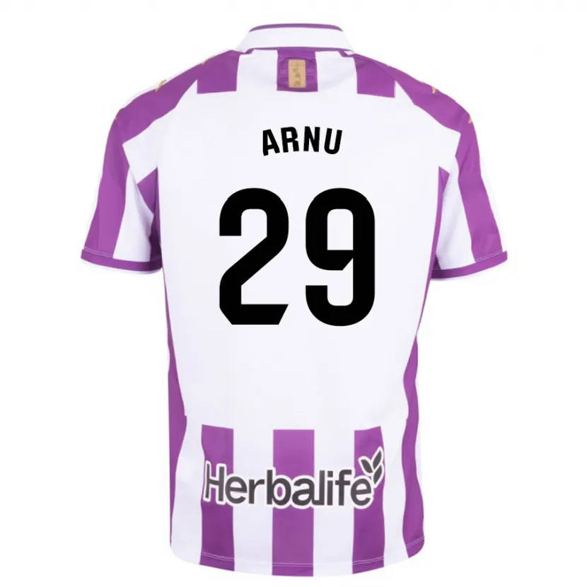 Danxen Hombre Camiseta Adrián Arnu #29 Morado 1ª Equipación 2023/24 La Camisa