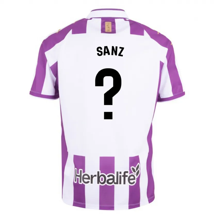 Danxen Hombre Camiseta David Sanz #0 Morado 1ª Equipación 2023/24 La Camisa