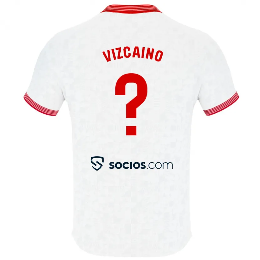 Danxen Hombre Camiseta Nacho Vizcaíno #0 Blanco 1ª Equipación 2023/24 La Camisa