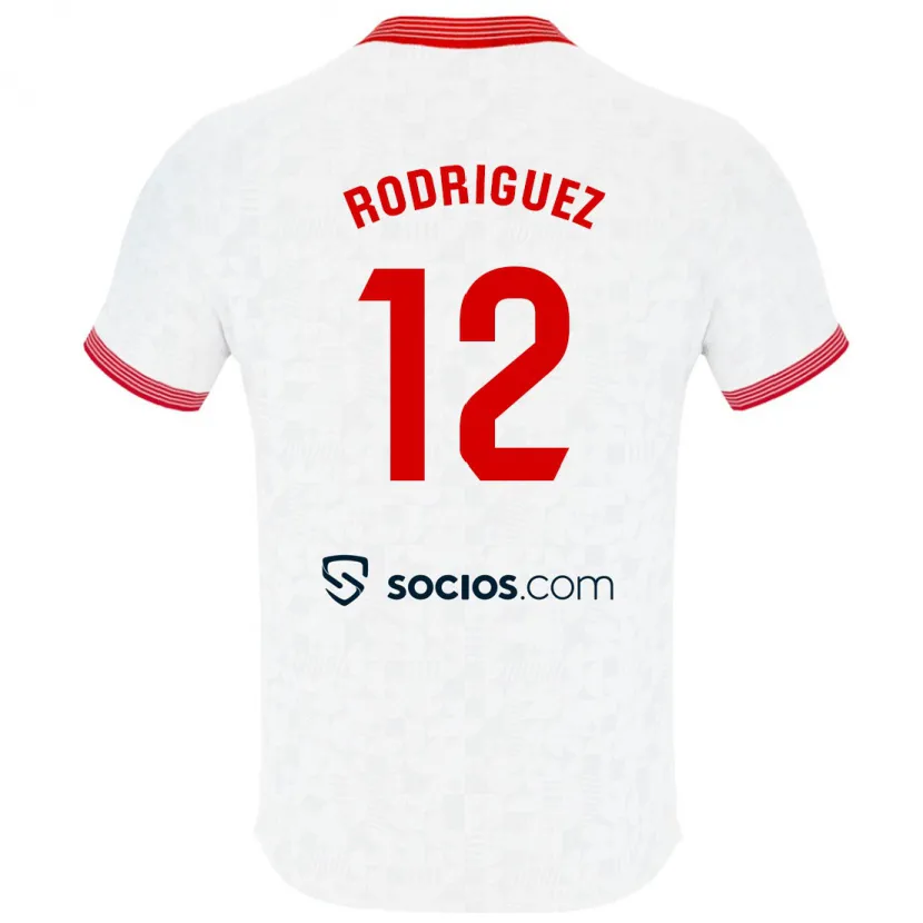 Danxen Hombre Camiseta Lucía María Rodríguez Herrero #12 Blanco 1ª Equipación 2023/24 La Camisa