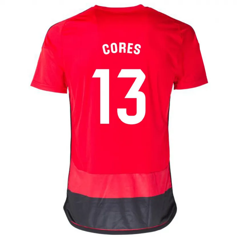 Danxen Hombre Camiseta Christian Cores #13 Negro Rojo 1ª Equipación 2023/24 La Camisa