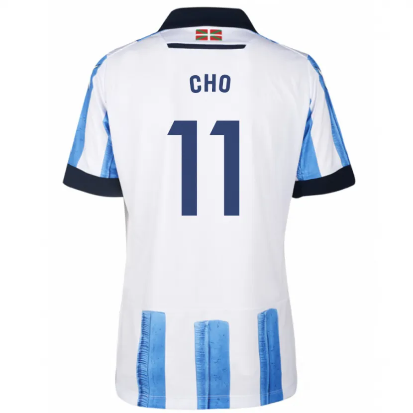 Danxen Hombre Camiseta Mohamed-Ali Cho #11 Azul Blanco 1ª Equipación 2023/24 La Camisa