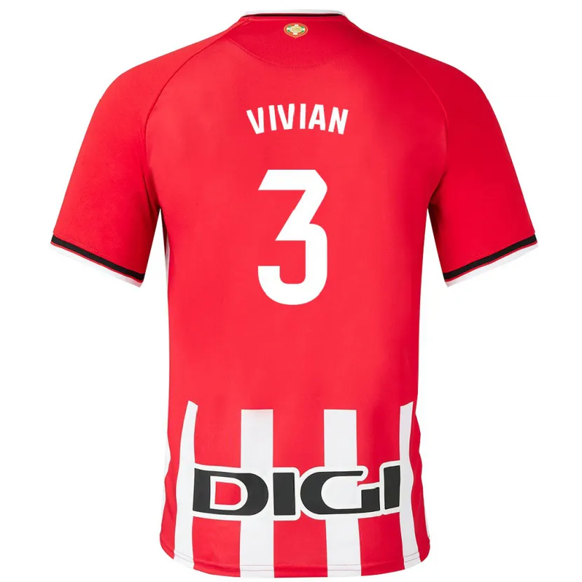 Danxen Hombre Camiseta Dani Vivian #3 Rojo 1ª Equipación 2023/24 La Camisa