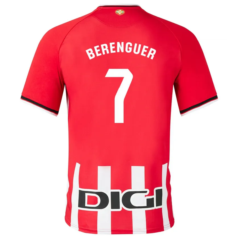 Danxen Hombre Camiseta Álex Berenguer #7 Rojo 1ª Equipación 2023/24 La Camisa