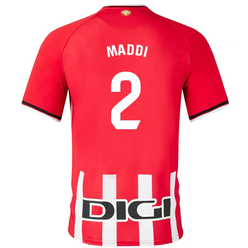 Danxen Hombre Camiseta Maddi Torre Larrañaga #2 Rojo 1ª Equipación 2023/24 La Camisa