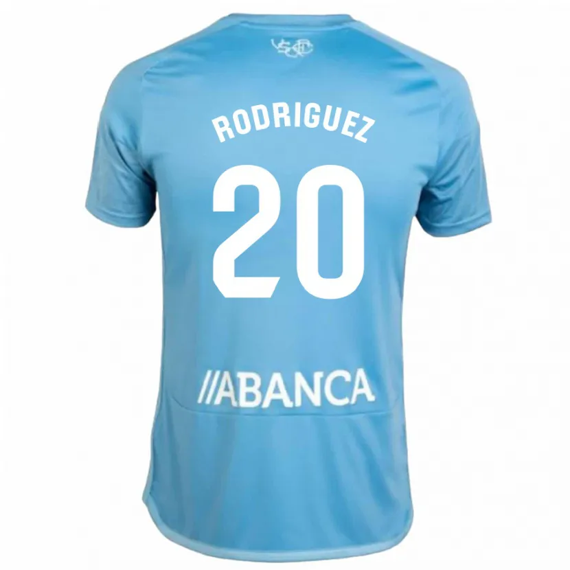 Danxen Hombre Camiseta Javi Rodríguez #20 Azul 1ª Equipación 2023/24 La Camisa