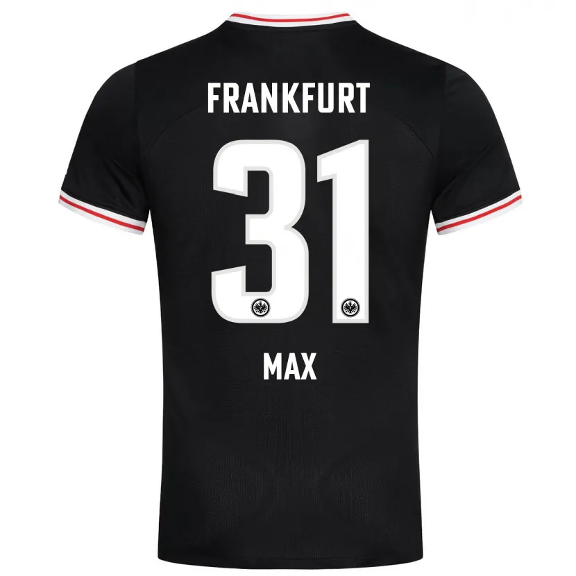 Danxen Hombre Camiseta Philipp Max #31 Negro 2ª Equipación 2023/24 La Camisa