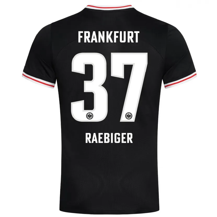 Danxen Hombre Camiseta Sidney Raebiger #37 Negro 2ª Equipación 2023/24 La Camisa