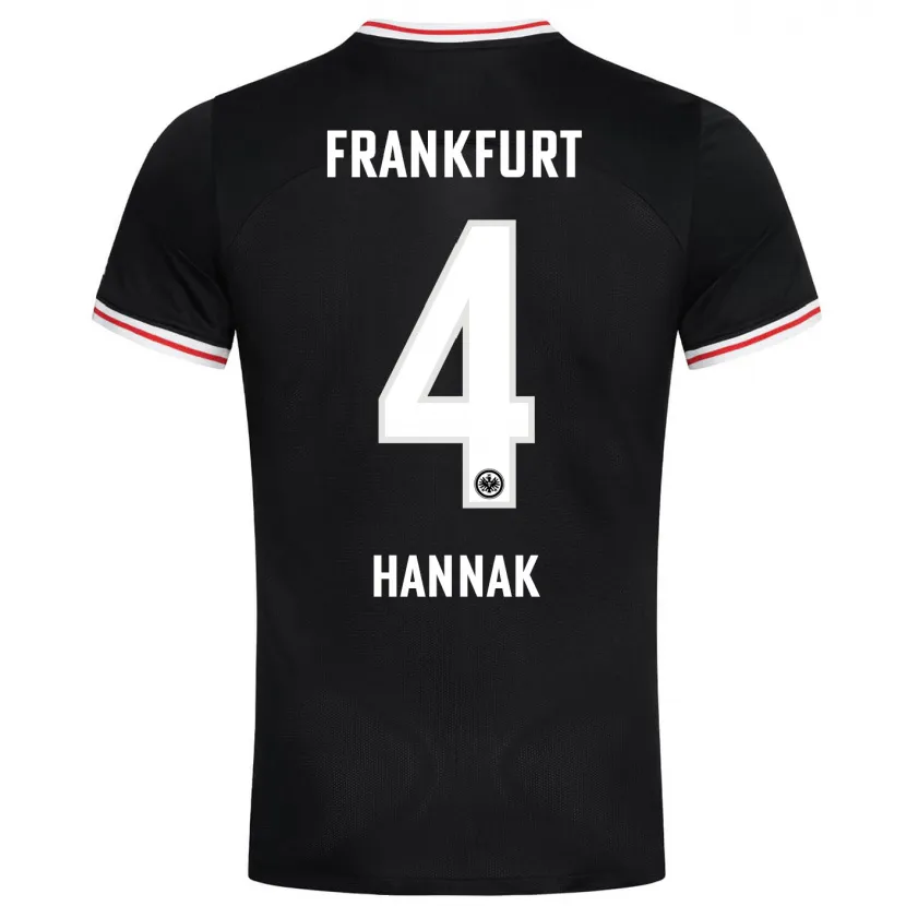 Danxen Hombre Camiseta Tim Hannak #4 Negro 2ª Equipación 2023/24 La Camisa