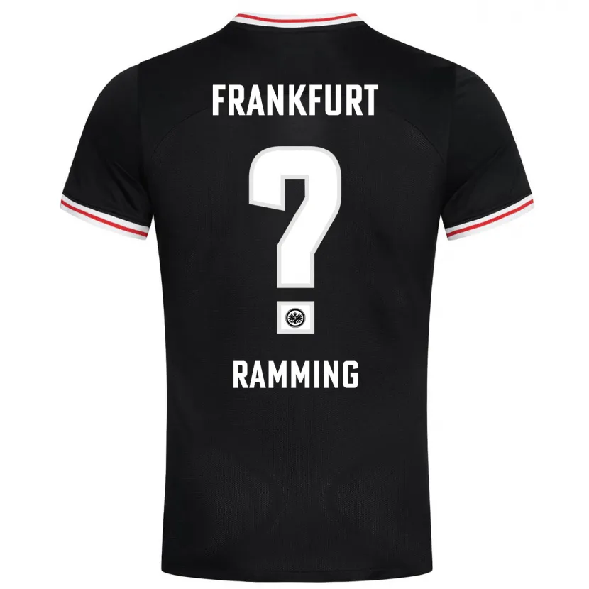 Danxen Hombre Camiseta Nils Ramming #0 Negro 2ª Equipación 2023/24 La Camisa