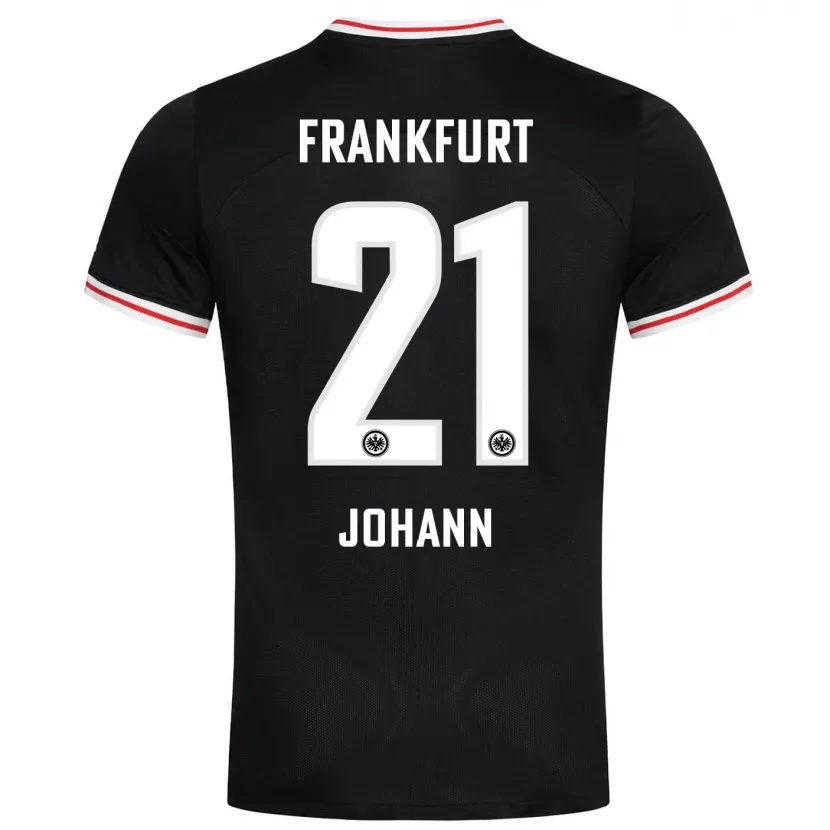 Danxen Hombre Camiseta Hannah Johann #21 Negro 2ª Equipación 2023/24 La Camisa