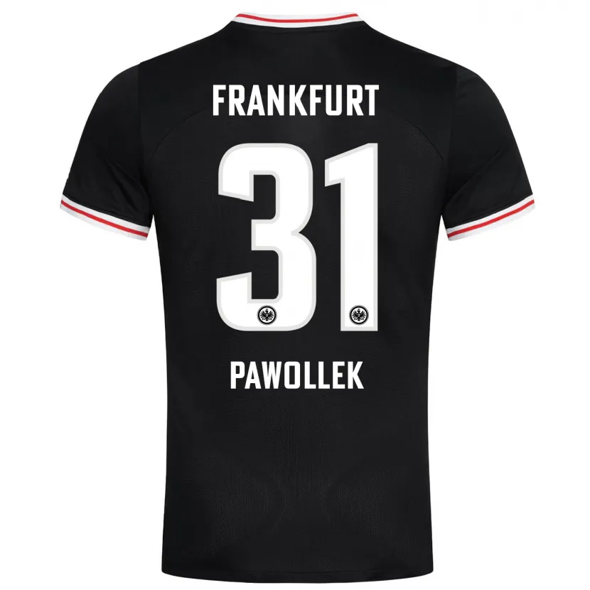 Danxen Hombre Camiseta Tanja Pawollek #31 Negro 2ª Equipación 2023/24 La Camisa