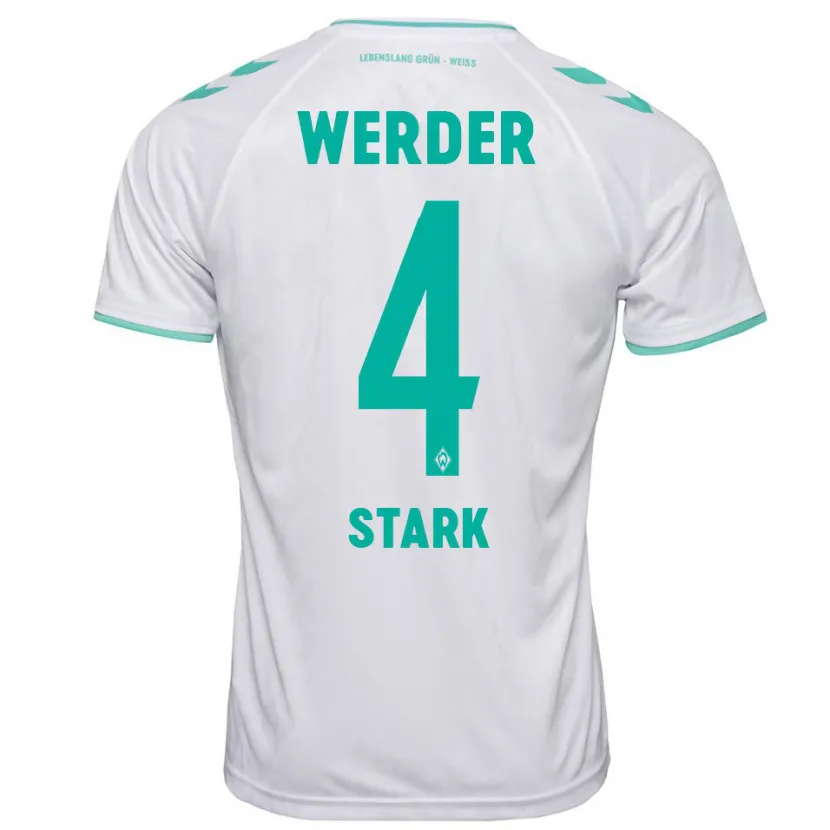 Danxen Hombre Camiseta Niklas Stark #4 Blanco 2ª Equipación 2023/24 La Camisa