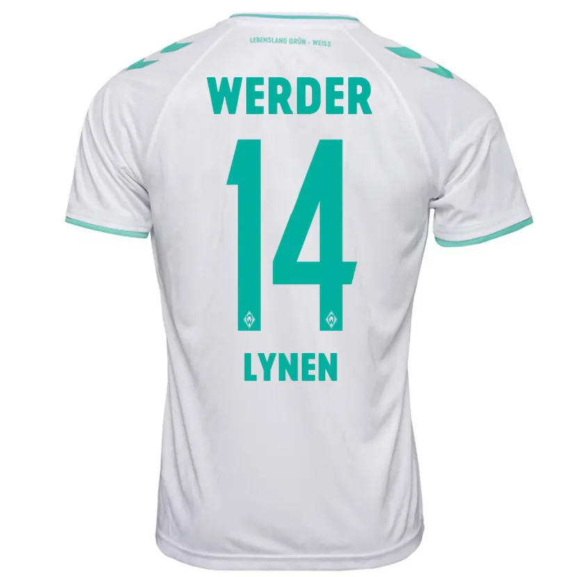 Danxen Hombre Camiseta Senne Lynen #14 Blanco 2ª Equipación 2023/24 La Camisa