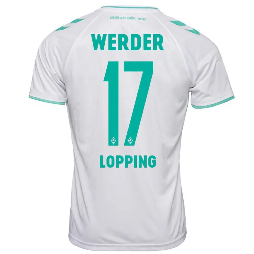 Danxen Hombre Camiseta Jakob Löpping #17 Blanco 2ª Equipación 2023/24 La Camisa