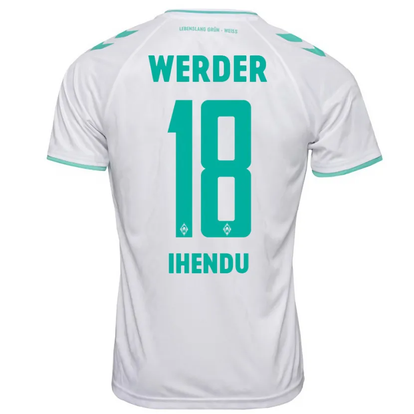 Danxen Hombre Camiseta Daniel Ihendu #18 Blanco 2ª Equipación 2023/24 La Camisa