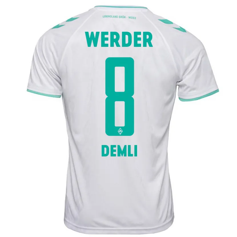 Danxen Hombre Camiseta Barzan Demli #8 Blanco 2ª Equipación 2023/24 La Camisa