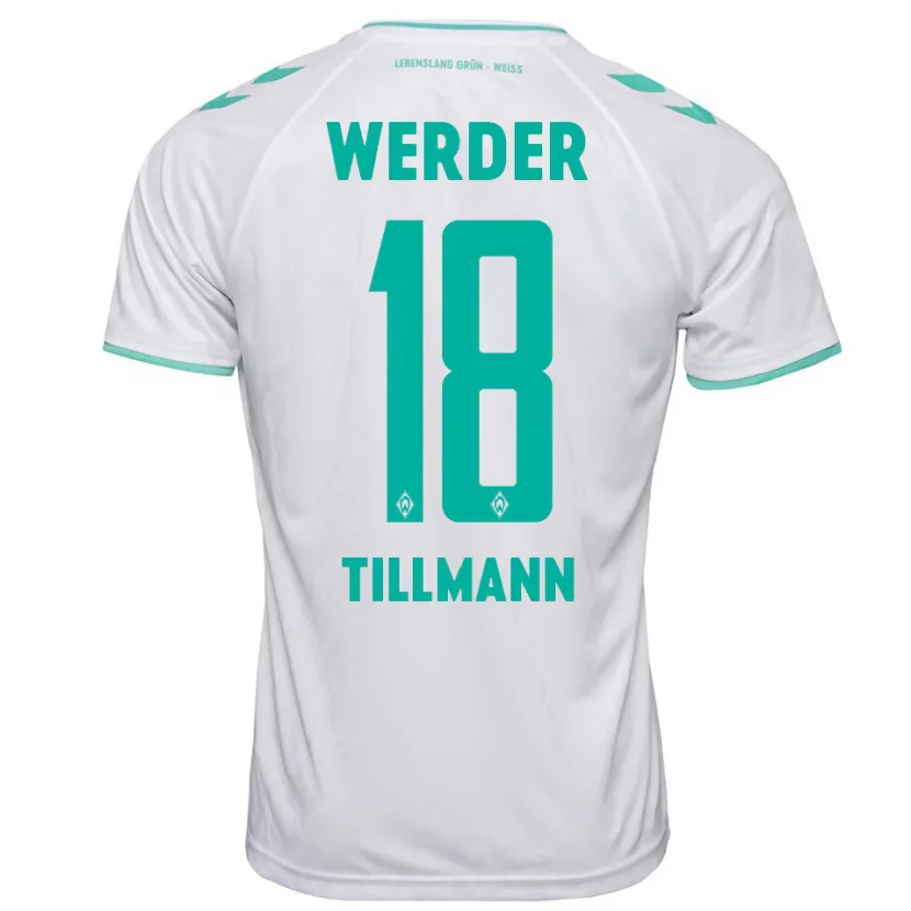 Danxen Hombre Camiseta Felix Tillmann #18 Blanco 2ª Equipación 2023/24 La Camisa