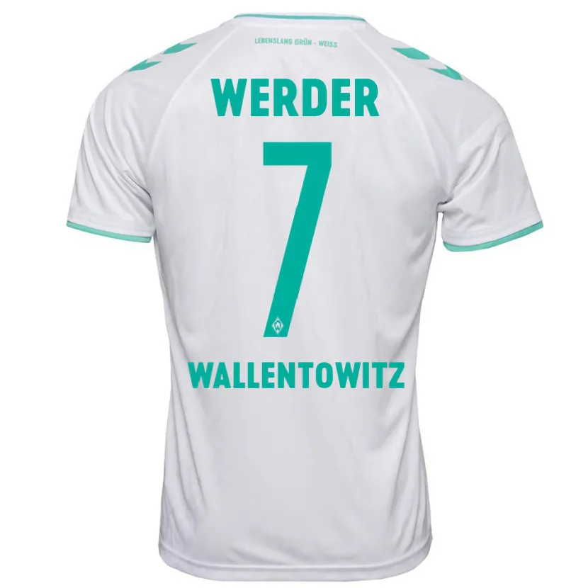 Danxen Hombre Camiseta Mika Wallentowitz #7 Blanco 2ª Equipación 2023/24 La Camisa