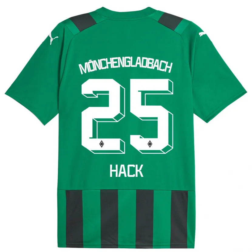 Danxen Hombre Camiseta Robin Hack #25 Verde Negro 2ª Equipación 2023/24 La Camisa