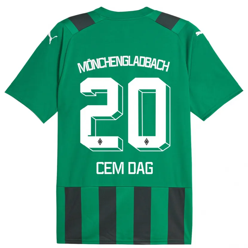 Danxen Hombre Camiseta Cem Dag #20 Verde Negro 2ª Equipación 2023/24 La Camisa