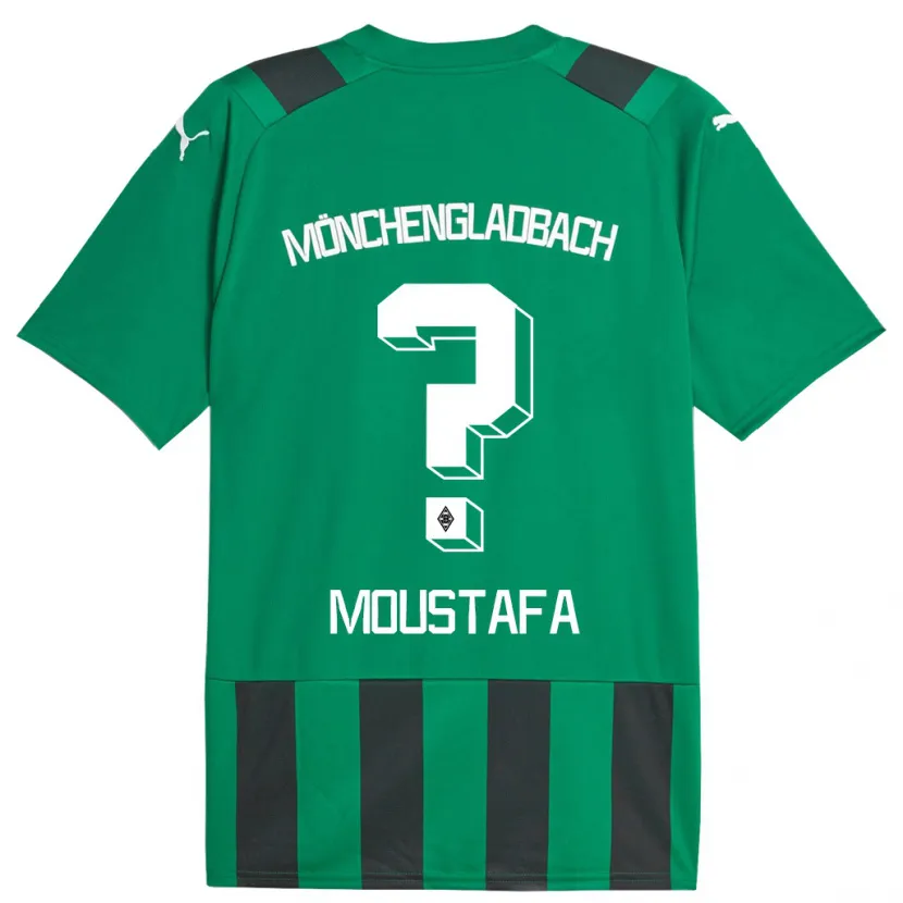 Danxen Hombre Camiseta Seif Ashraf Moustafa #0 Verde Negro 2ª Equipación 2023/24 La Camisa