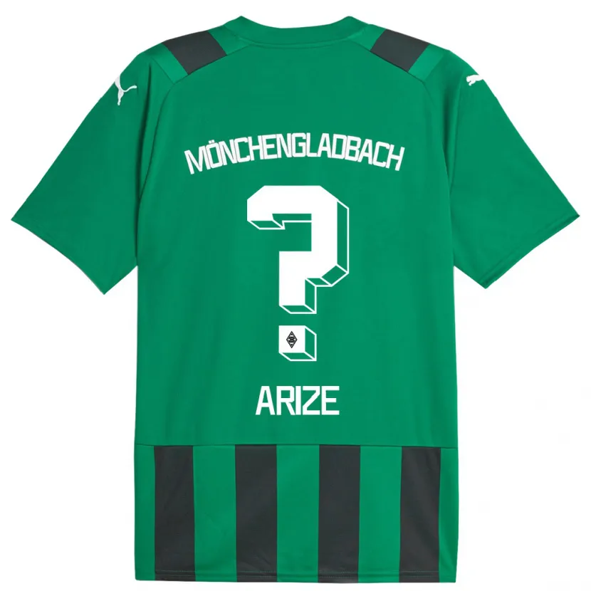 Danxen Hombre Camiseta David Arize #0 Verde Negro 2ª Equipación 2023/24 La Camisa