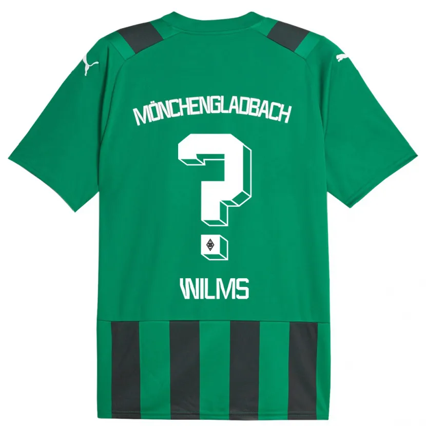 Danxen Hombre Camiseta Felix Wilms #0 Verde Negro 2ª Equipación 2023/24 La Camisa