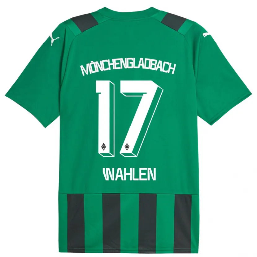 Danxen Hombre Camiseta Vanessa Wahlen #17 Verde Negro 2ª Equipación 2023/24 La Camisa