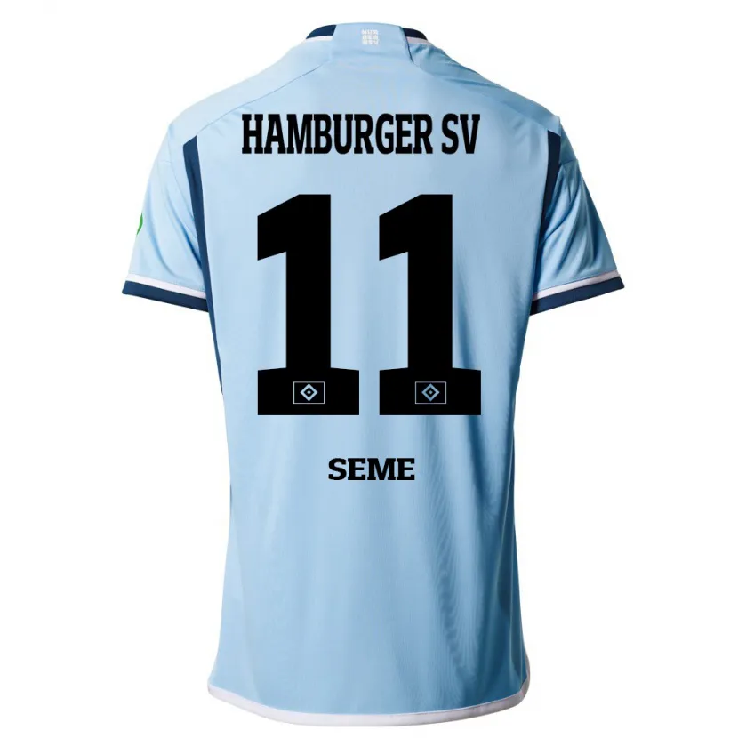 Danxen Hombre Camiseta Anna-Katharina Seme #11 Azul 2ª Equipación 2023/24 La Camisa