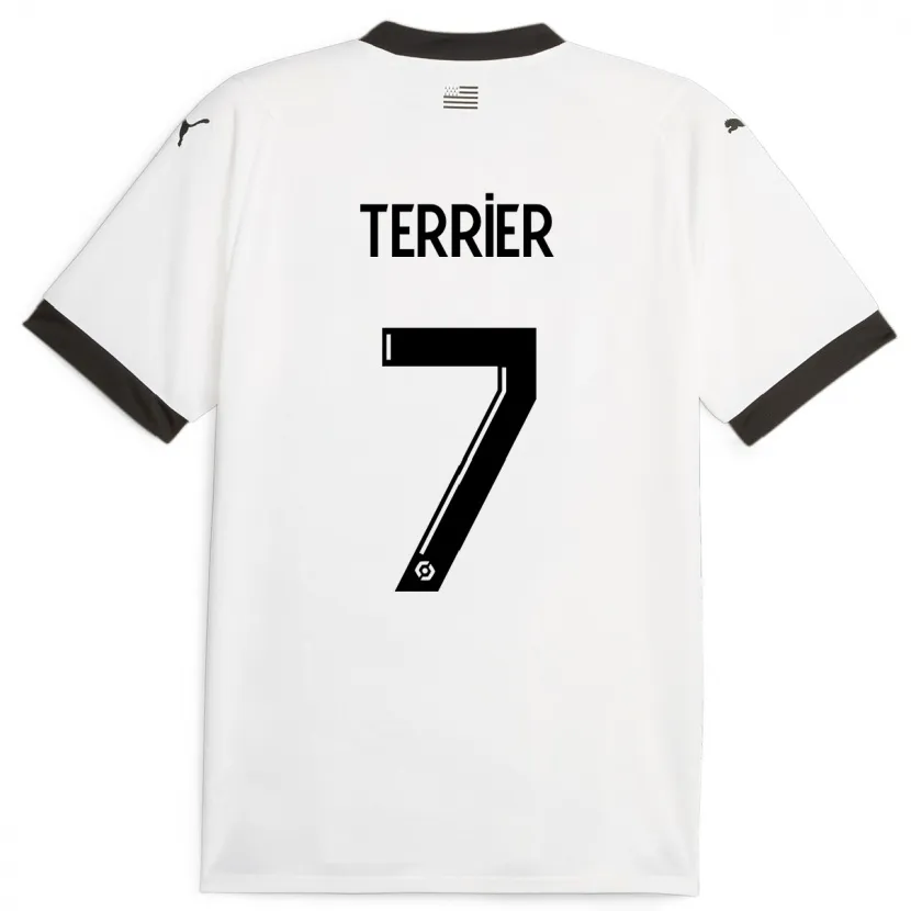 Danxen Hombre Camiseta Martin Terrier #7 Blanco 2ª Equipación 2023/24 La Camisa