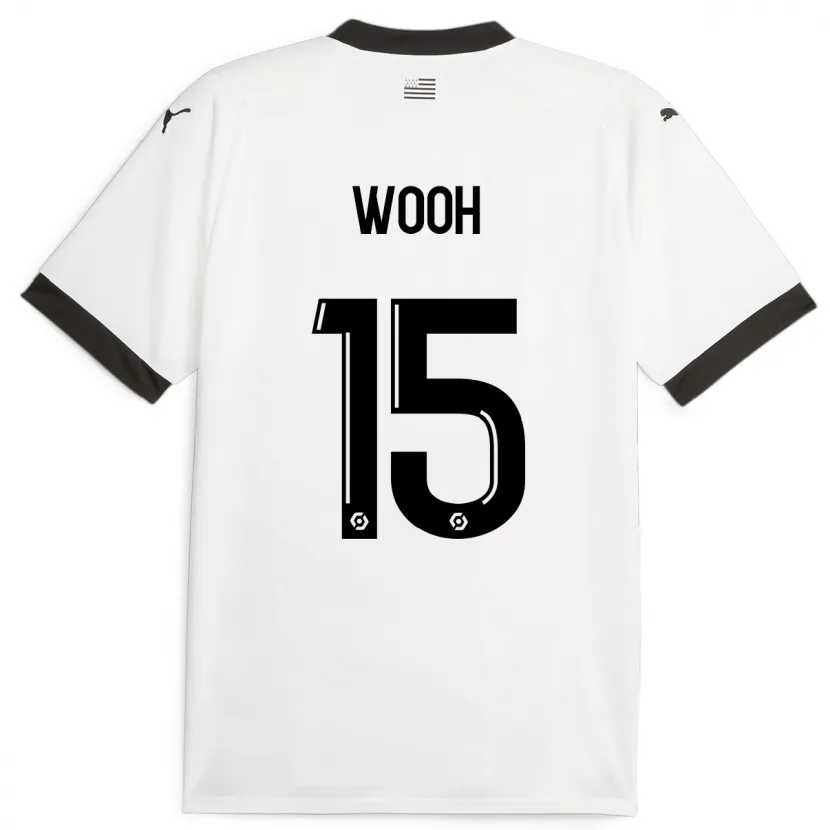 Danxen Hombre Camiseta Christopher Wooh #15 Blanco 2ª Equipación 2023/24 La Camisa