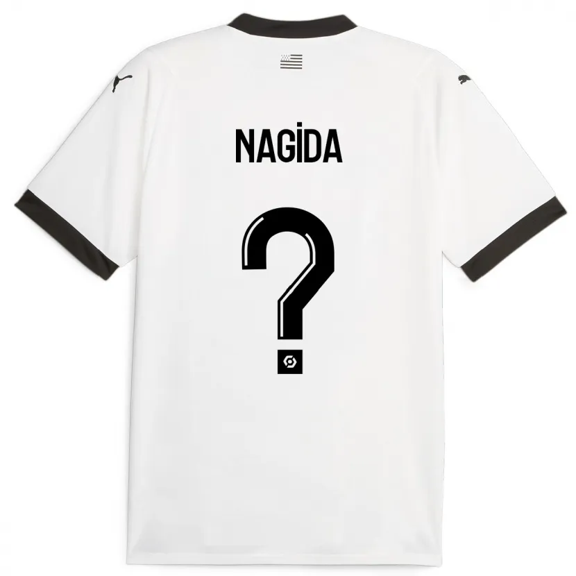 Danxen Hombre Camiseta Mahamadou Nagida #0 Blanco 2ª Equipación 2023/24 La Camisa