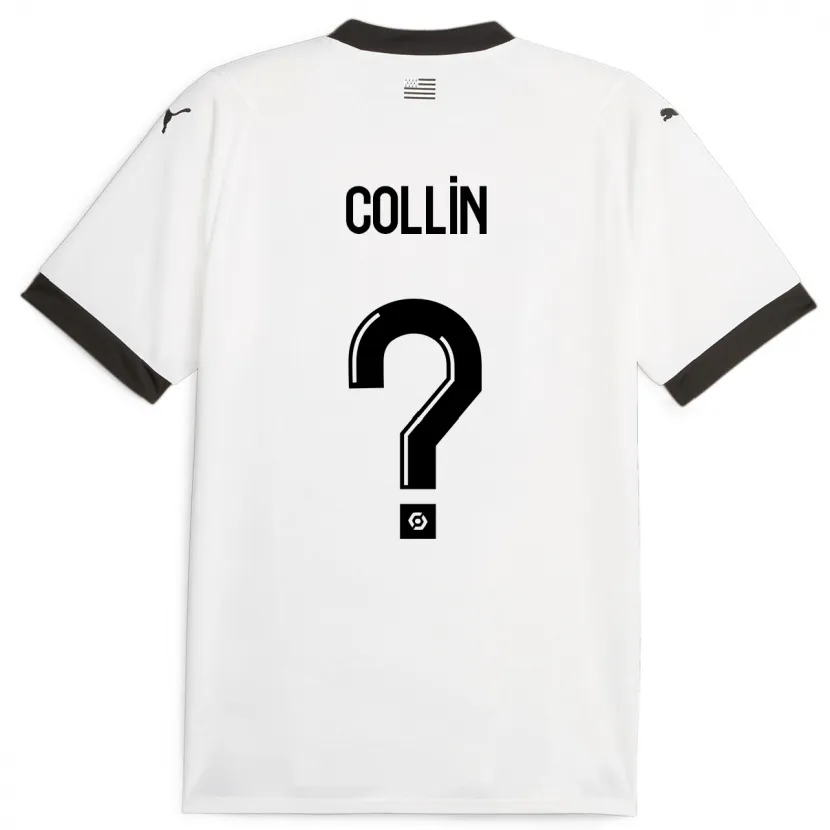 Danxen Hombre Camiseta Théo Collin #0 Blanco 2ª Equipación 2023/24 La Camisa