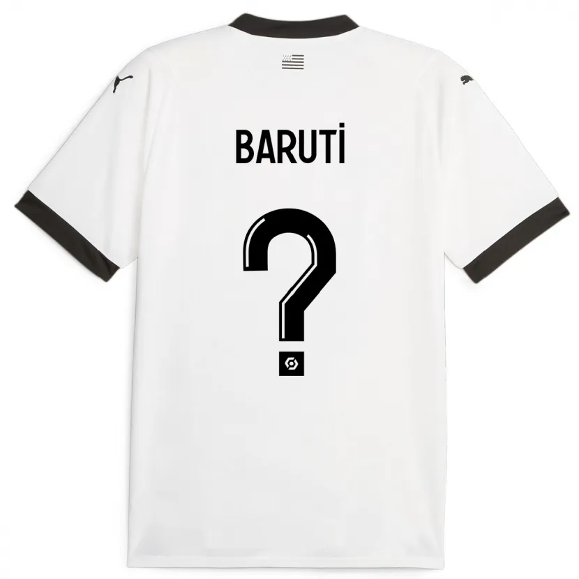 Danxen Hombre Camiseta Kelian Baruti #0 Blanco 2ª Equipación 2023/24 La Camisa