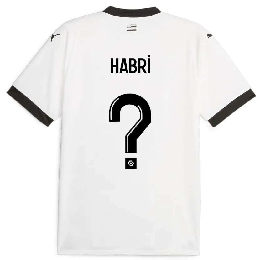 Danxen Hombre Camiseta Issa Habri #0 Blanco 2ª Equipación 2023/24 La Camisa