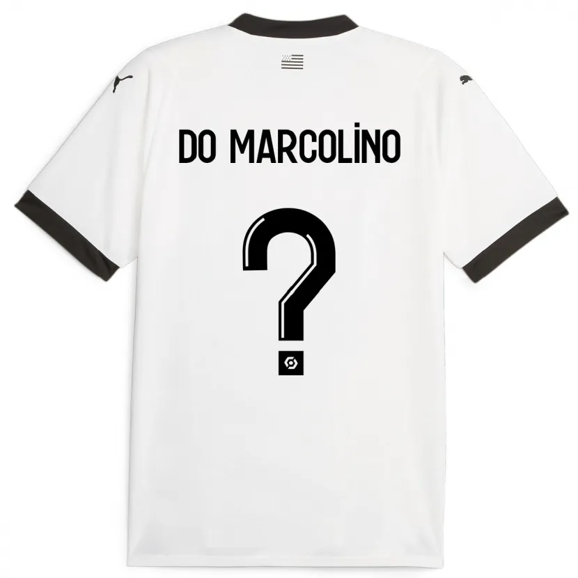 Danxen Hombre Camiseta Arsène Do Marcolino #0 Blanco 2ª Equipación 2023/24 La Camisa